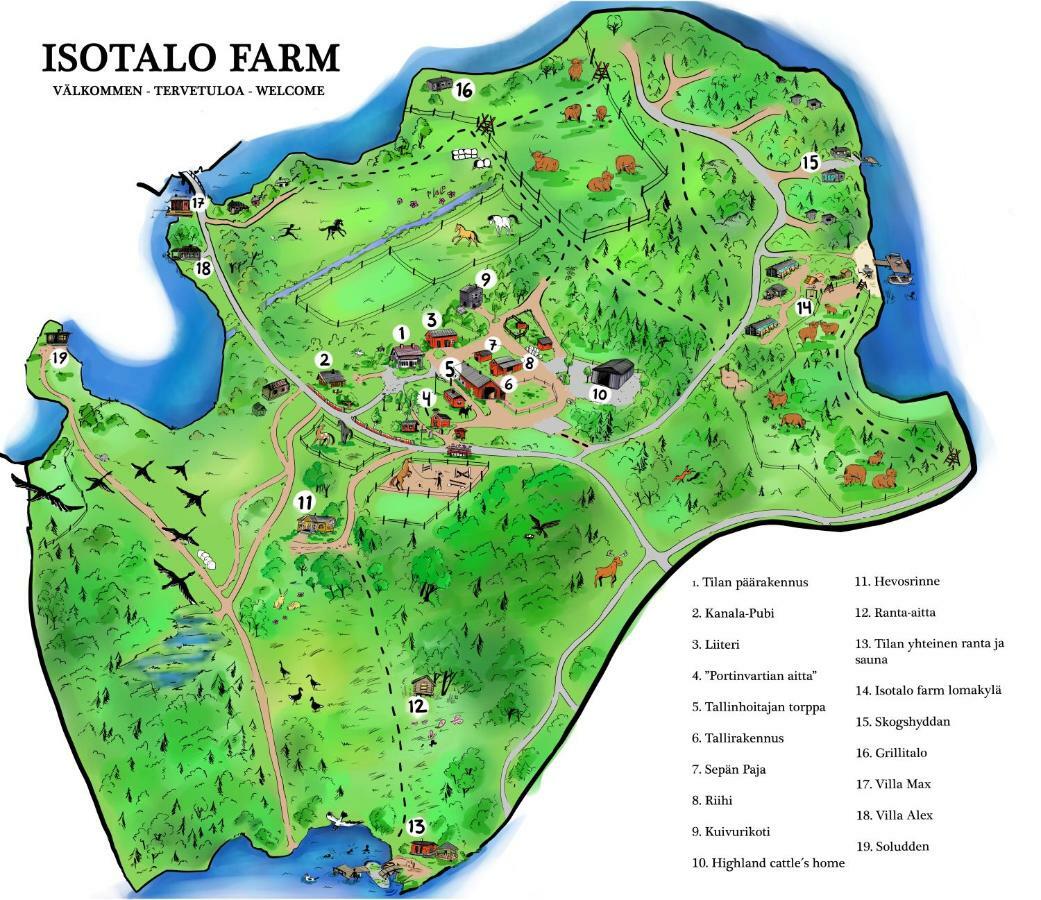 Isotalo Farm At Enaejaervi Lake Сало Екстериор снимка